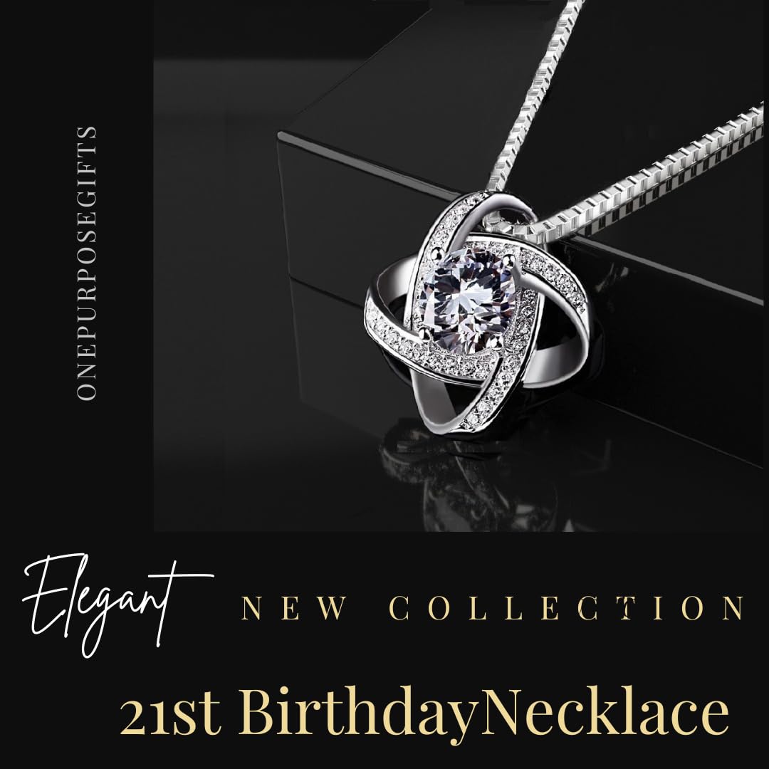 21st Birthday Gifts for Women - Elegant Necklace for 21 Year Old Daughter, Sister, Granddaughter & Best Friend | Perfect Happy 21st Birthday Present for Her | Great for Parties, Graduation & Special Celebrations