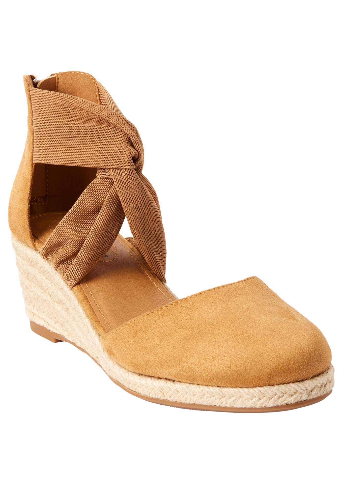 Comfortview Women's Wide Width The Sabine Espadrille - Comfortable Casual Summer Shoes for Walking, Travel & Beach Outfits