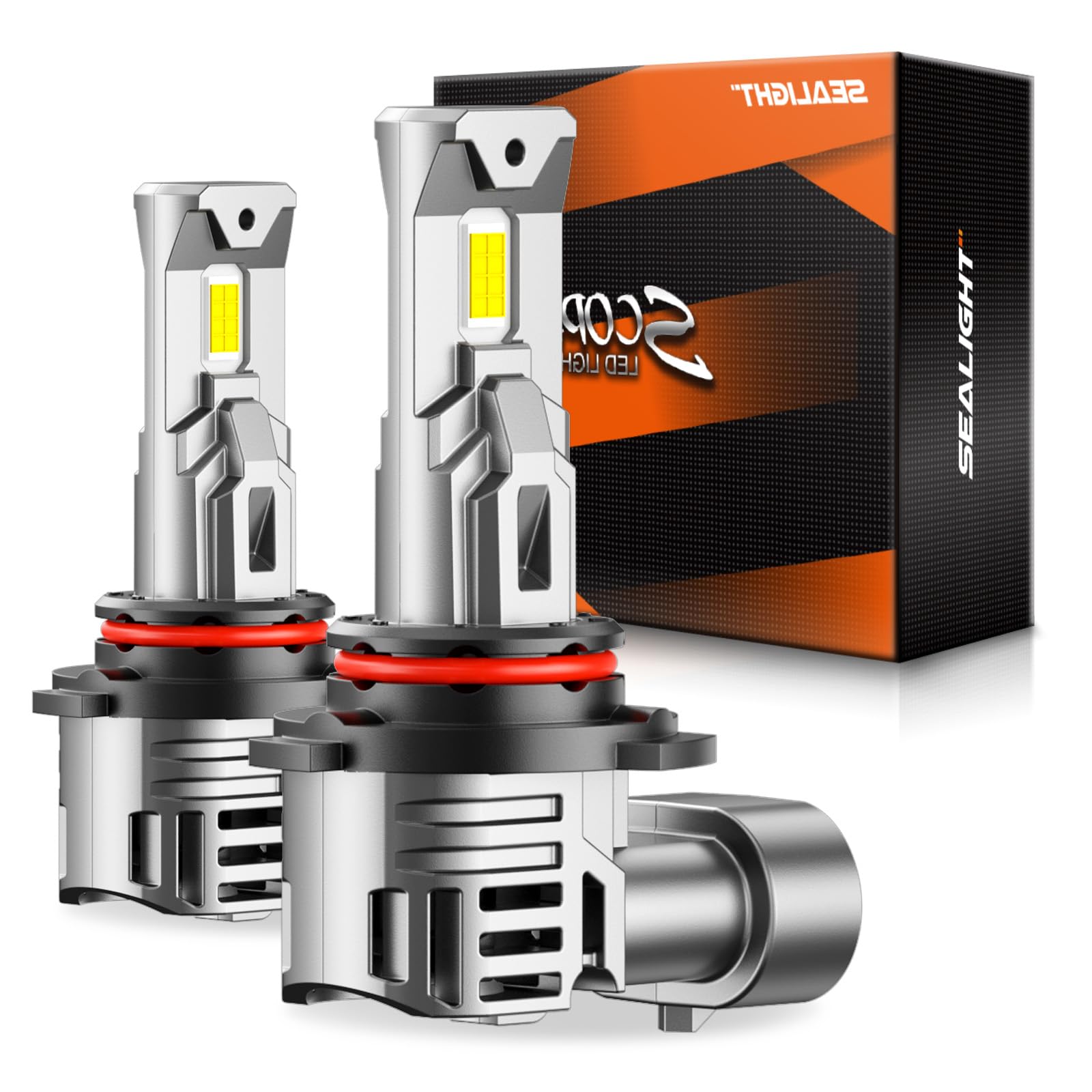 SEALIGHT Scoparc H11/HB3 LED Bulbs - Super Bright 6500K Cool White, 60,000+ Hours Lifespan, Plug & Play Installation in 3 Minutes (2-Pack) - Perfect for Car Headlights, Fog Lights & Off-Road Vehicles