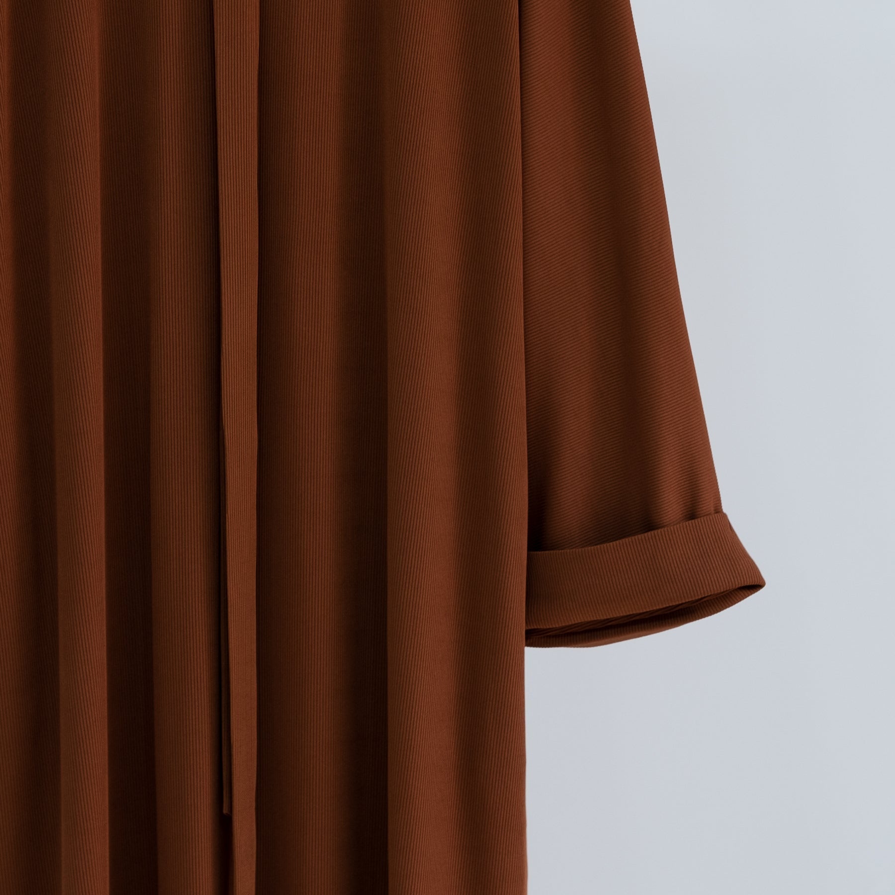 Long Sleeve Folded Cuff Sweater Dress in Ginger - Cozy Knit Pullover for Women | Perfect for Fall & Winter Outfits, Office Wear and Casual Dates