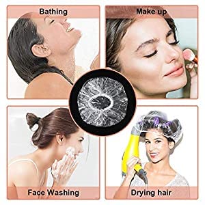 BOXO Disposable Shower Caps for Men & Women - 20 Pack Waterproof Elastic Hair Protection for Swimming, Spa, Salon & Home Use