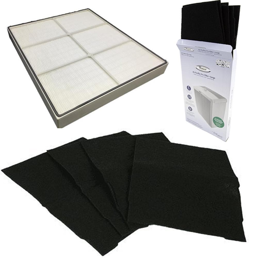Whirlpool 1183054K HEPA Air Purifier Replacement Filter Compatible with AP450 & AP510 Models - Includes 4-Pack Carbon Pre-Filters (8171434K) - Ideal for Home, Office, and Allergy Relief