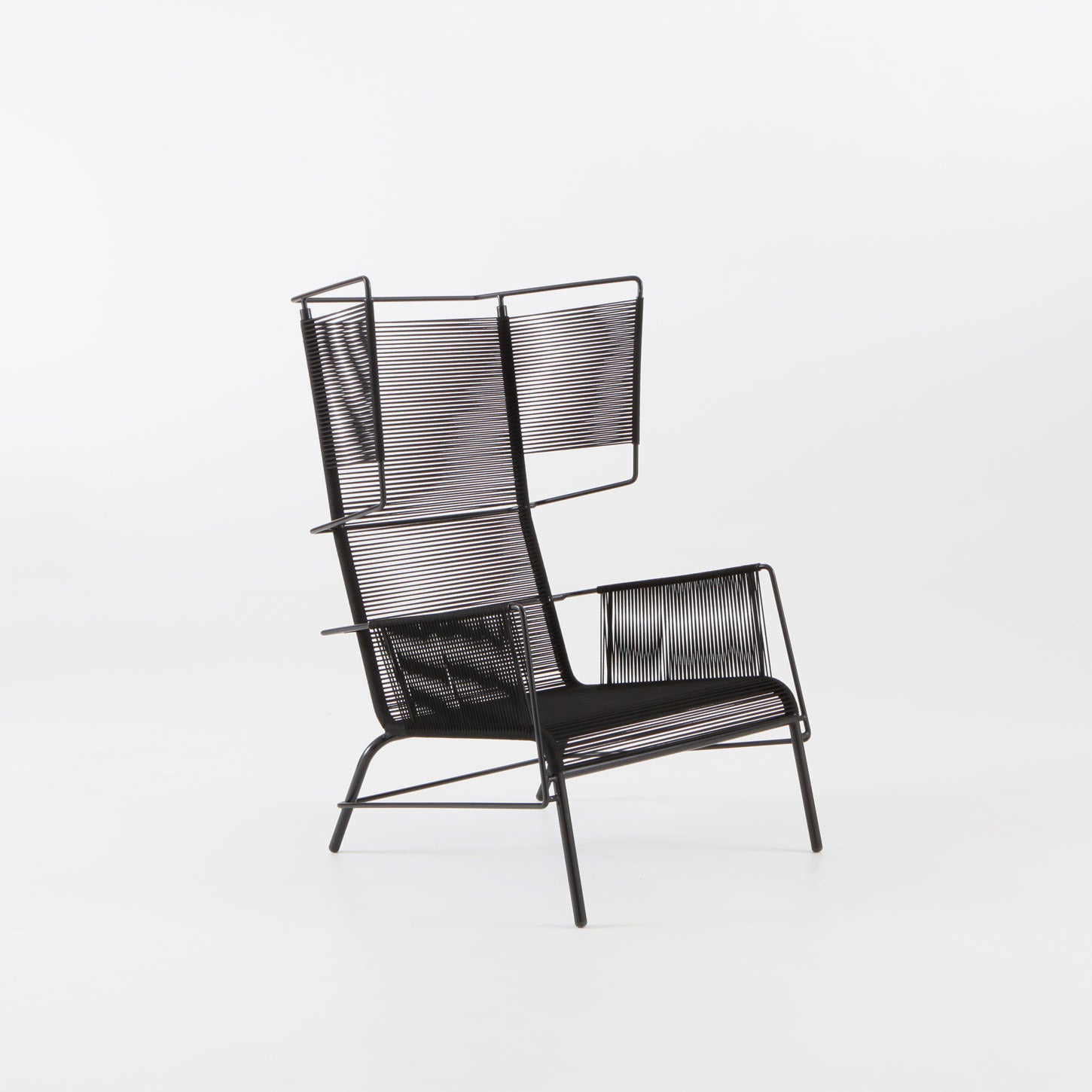 Fifty Modern Armchair - Black Indoor/Outdoor Lounge Chair for Patio, Living Room & Office - Water-Resistant & Durable Comfort Seating