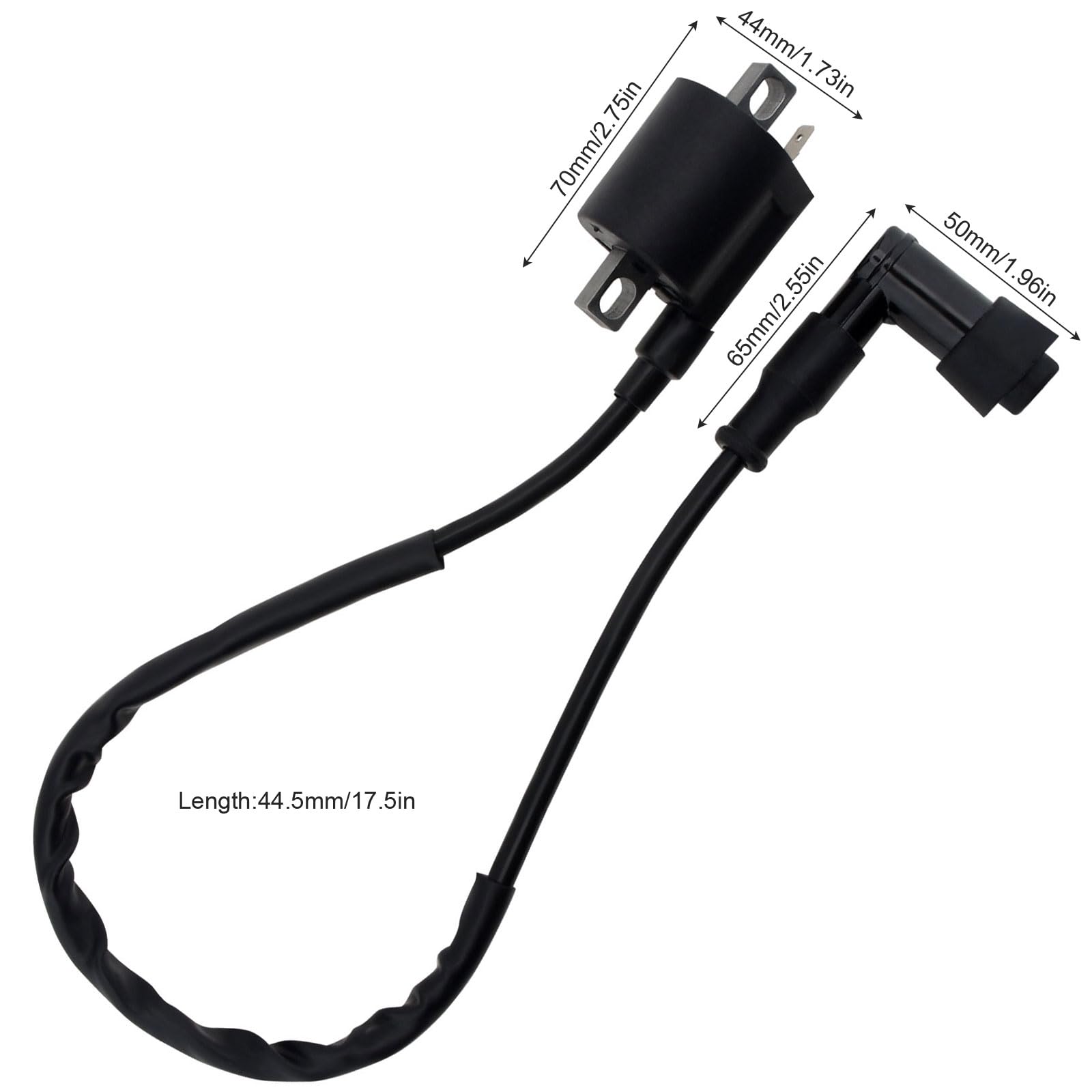 High Performance Racing Ignition Coil for Yamaha PW50 PW80 GY6 50cc-200cc ATV Scooter Moped - D8TC Compatible - Improves Engine Power & Acceleration for Motorcycles, Go Karts & Off-Road Vehicles