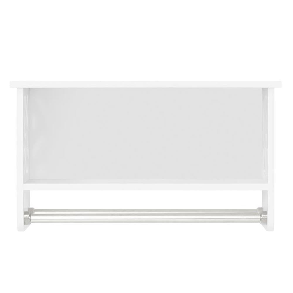 Alaterre Dorset Over The Toilet Storage Cabinet - White Bathroom Organizer for Towels, Toiletries & Small Spaces | Perfect for Apartments & Compact Bathrooms