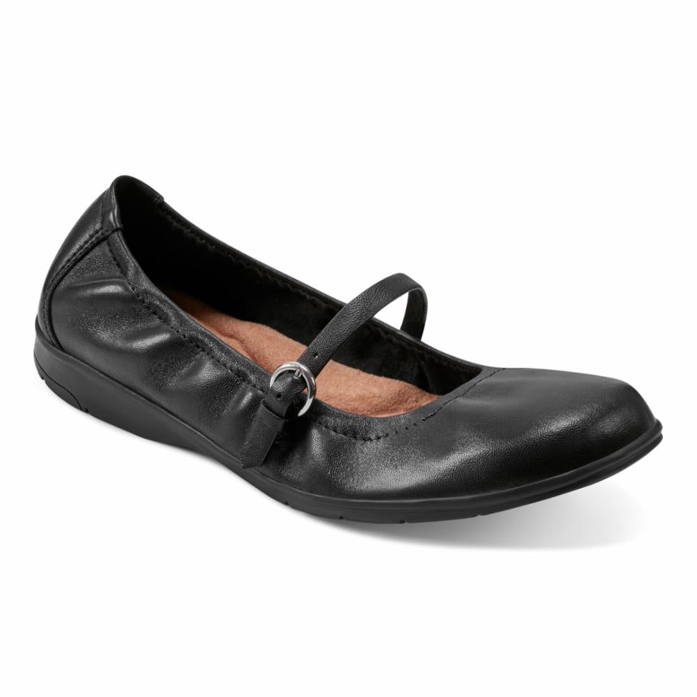 Earth Women's Korvino Black Leather Ankle Boots - Comfortable & Stylish Winter Shoes for Women - Perfect for Office, Casual Outfits & Date Nights