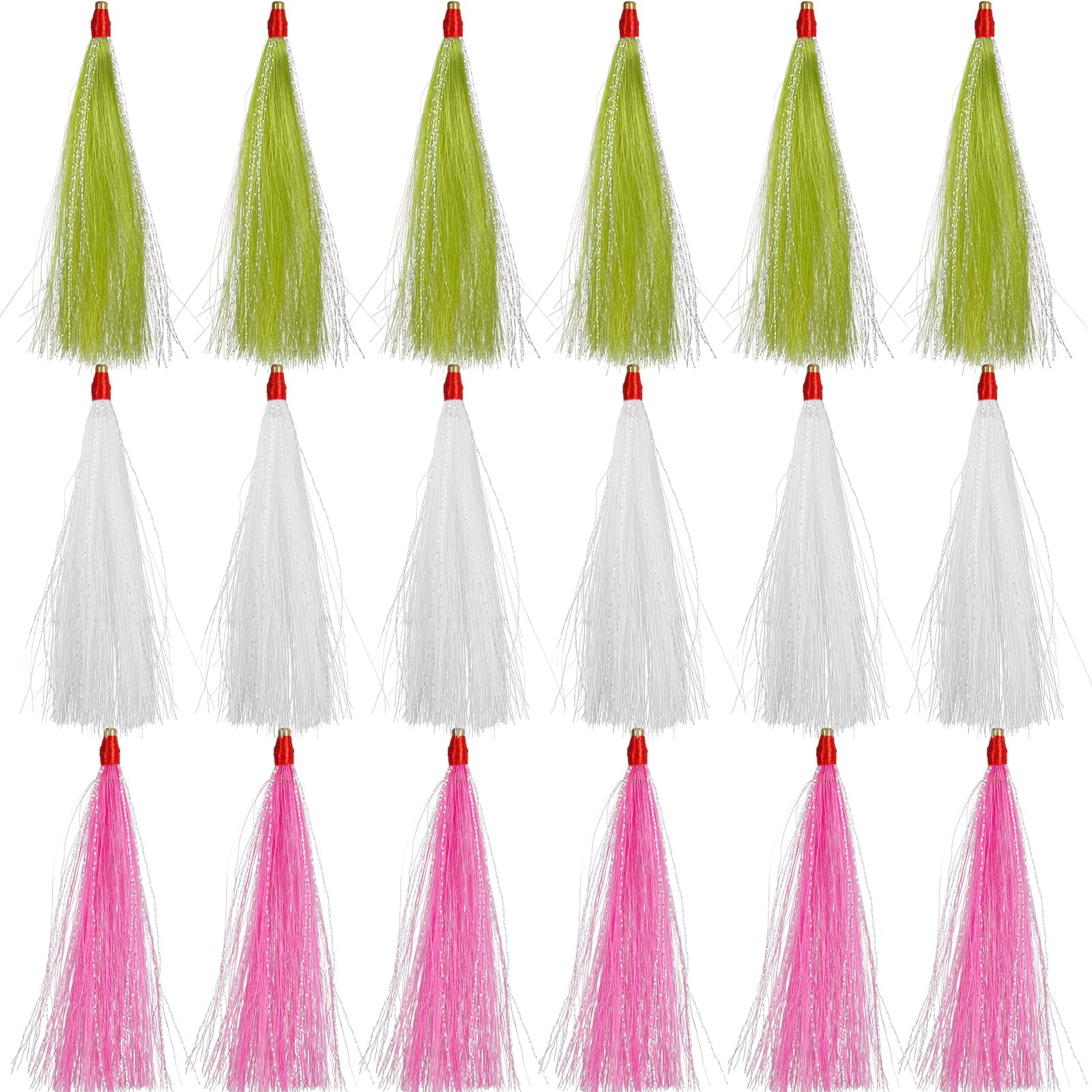 Premium Saltwater Fishing Lures - Bucktail Teasers & Trolling Skirt Lures for Cod, Flounder, Seabass | Flounder Rig Sliding Tube Teaser | Ideal for Deep Sea Fishing & Trolling