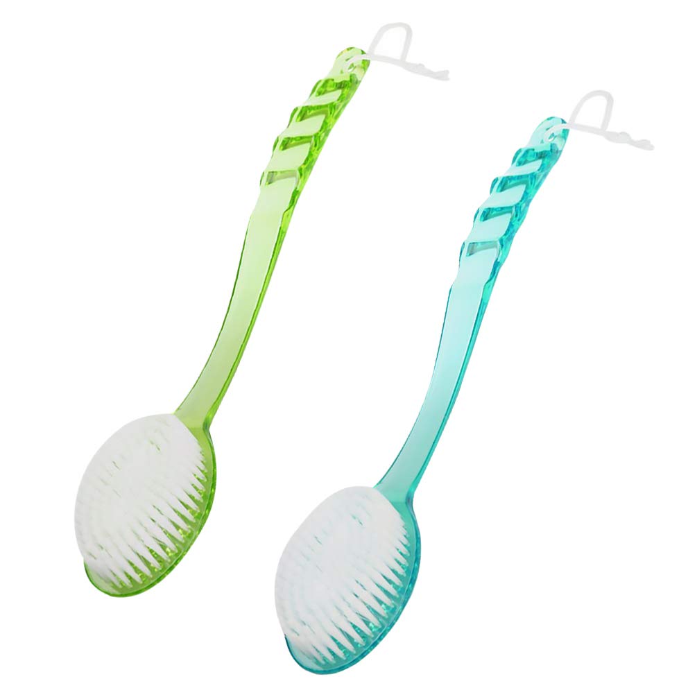 **Cabilock 2-Pack Long Handle Body Brush – Exfoliating Back Scratcher & Massager for Shower, Dry Brushing & Scalp Care – Perfect for Spa, Bath & Skin Exfoliation**