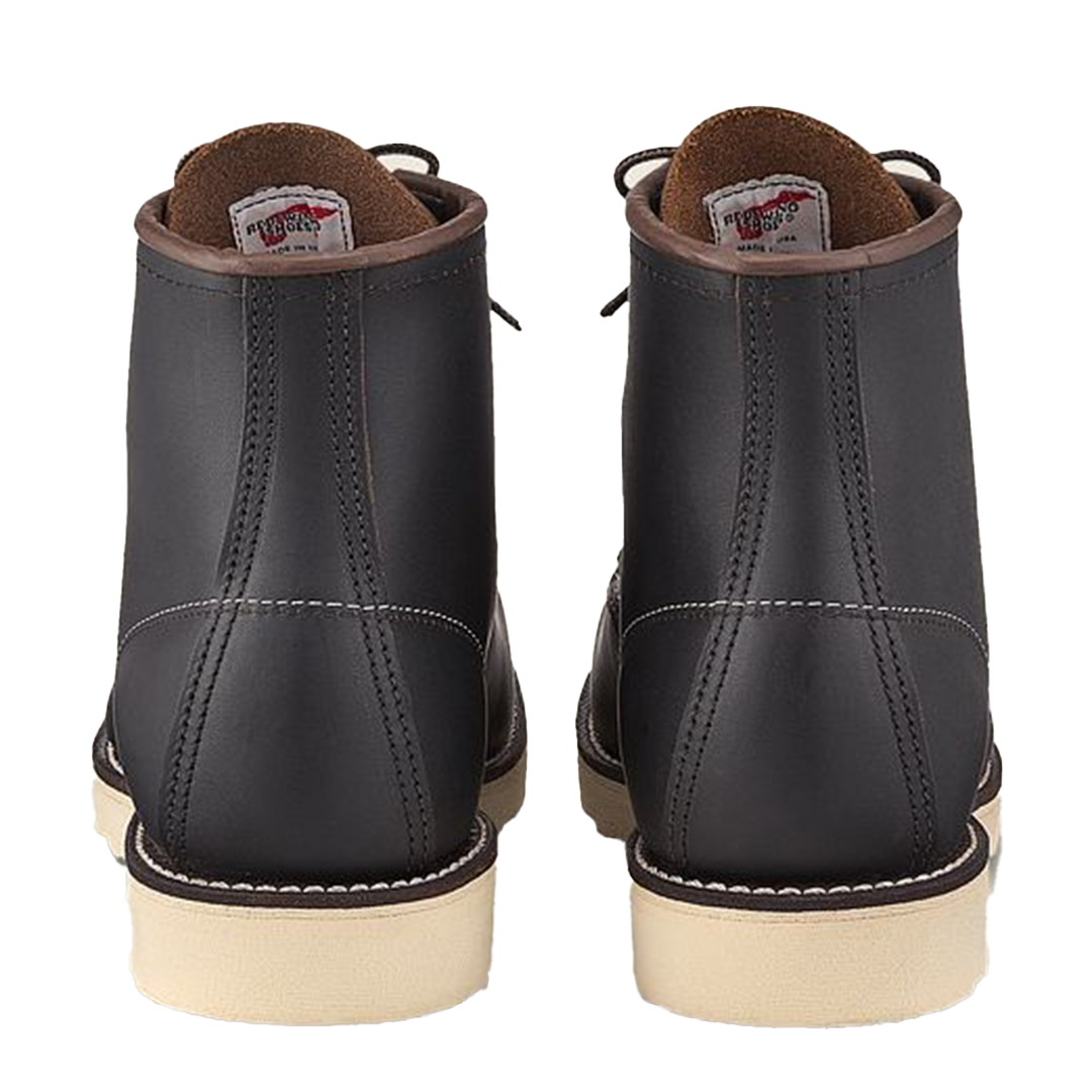 6 Inch MOC 8849 Work Boots for Men - Black/Brown Safety Shoes - Steel Toe, Slip Resistant, Comfortable Work Boots for Construction, Warehouse & Outdoor Jobs