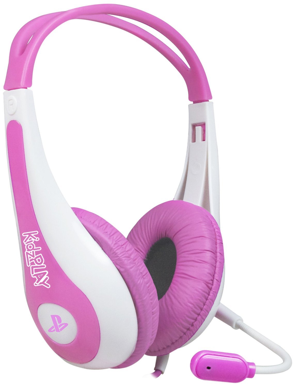 KidzPLAY Stereo Gaming Headset for PS3 - Pink Wireless Headphones with Mic for Kids, Comfortable Lightweight Design - Perfect for Online Gaming, Virtual Learning & Home Entertainment