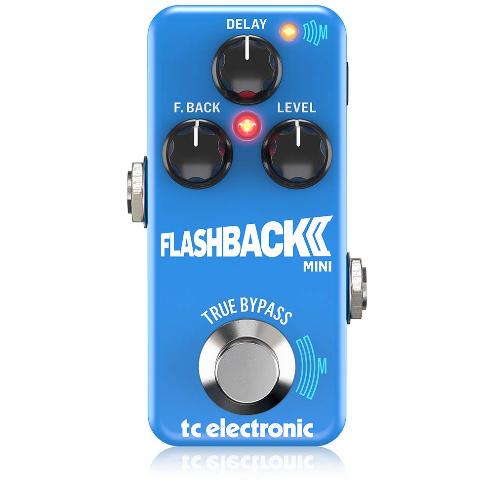 TC Electronic FLASHBACK 2 MINI DELAY Pedal - Ultra-Compact Guitar Effects Pedal with MASH Footswitch, Tape & Analog Delay Algorithms | Perfect for Live Performances, Studio Recording & Home Practice