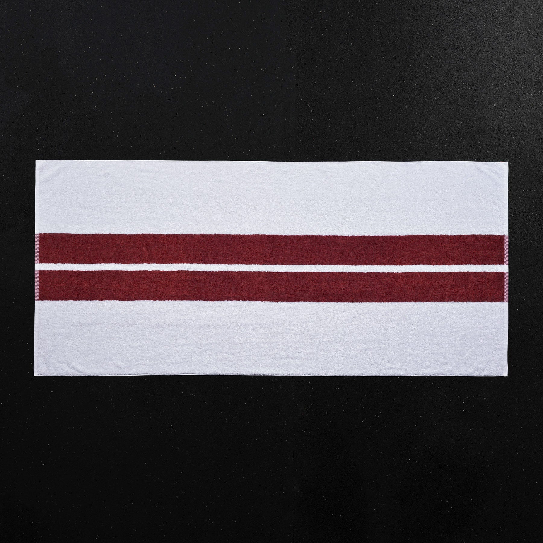 Premium Double Stripe Beach Towel - Soft & Absorbent White/Sunstone Design for Pool, Beach, and Outdoor Relaxation