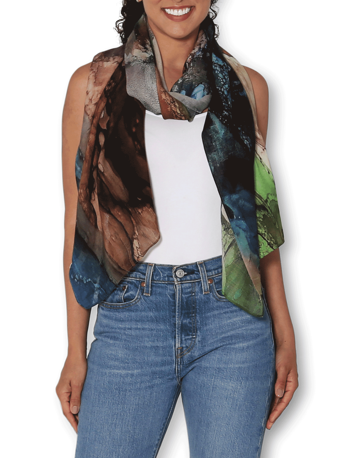 The Artists Label Wool Scarf - Aethereias Tapestry Design, Soft Winter Wrap for Women & Men - Perfect for Cold Weather, Outdoor Activities & Fashion Accessories
