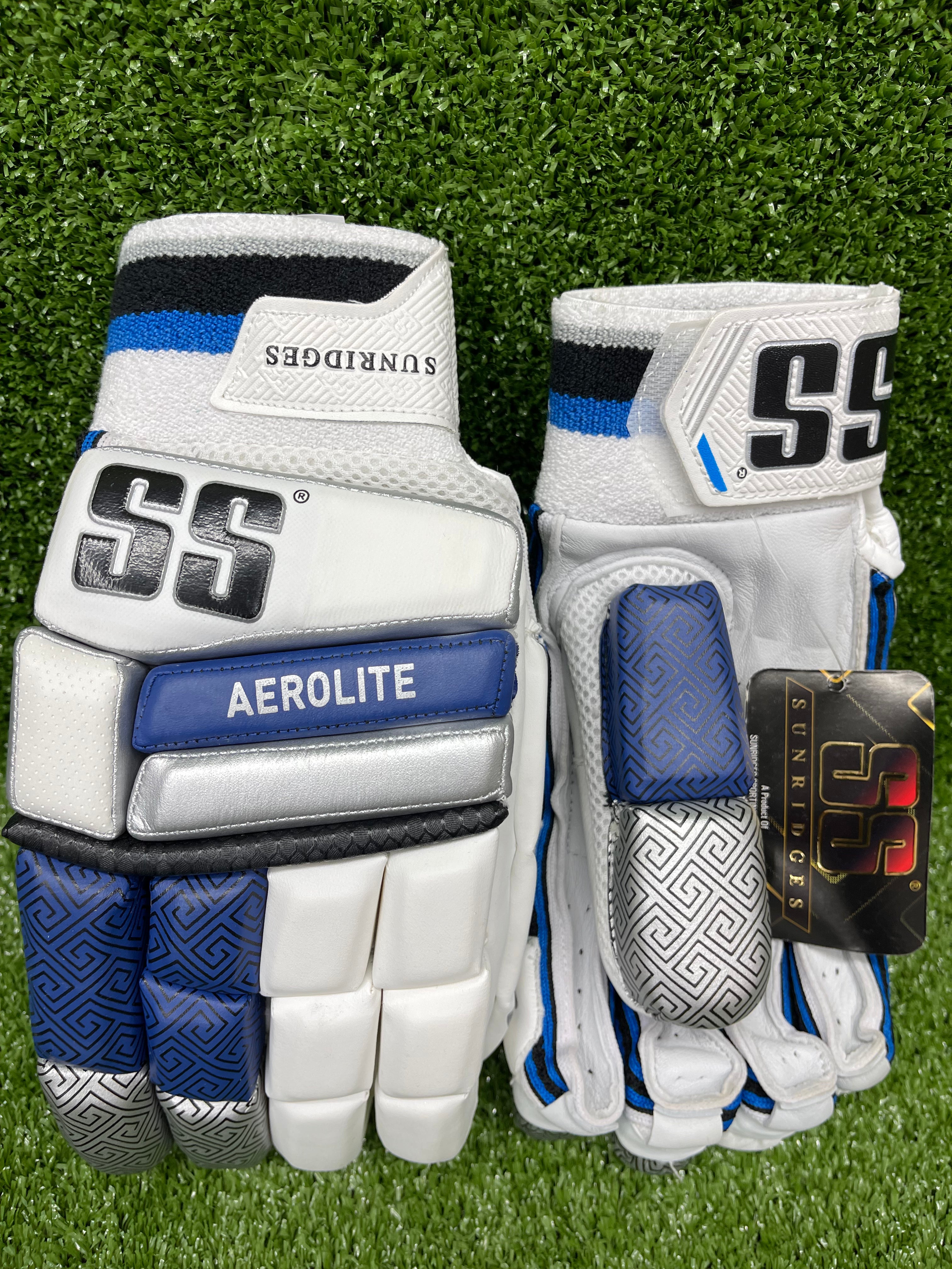 Premium SS Aerolite Adult Cricket Batting Gloves - Lightweight & Breathable for Maximum Comfort - Perfect for Practice, Matches & Professional Play