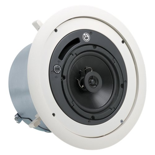 AtlasIED FAP62T Strategy II 6-Inch 32W 70V/100V Ceiling Speaker System - White | High-Quality Commercial Audio Solution for Restaurants, Hotels & Office Background Music