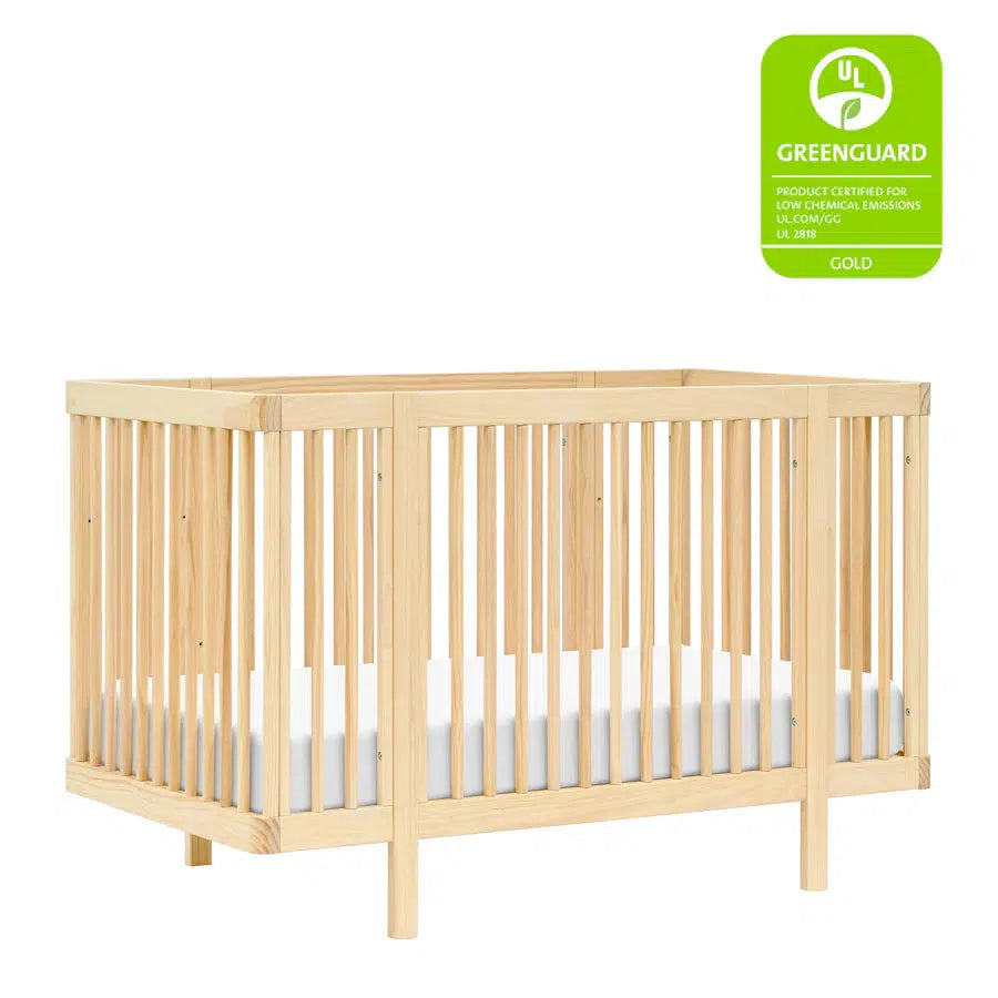 Babyletto Pogo 8-in-1 Convertible Crib - Blonde Wood Finish | Safe & Stylish Nursery Furniture for Newborn to Toddler | Perfect for Modern Baby Rooms & Daycare Centers