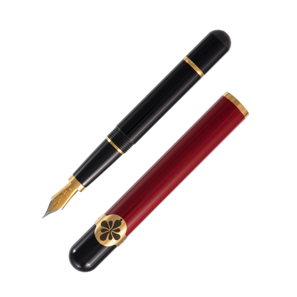 Premium Diplomat XO Fountain Pen - Burgundy Lacquered Finish - Luxury Writing Instrument for Business Signatures & Calligraphy