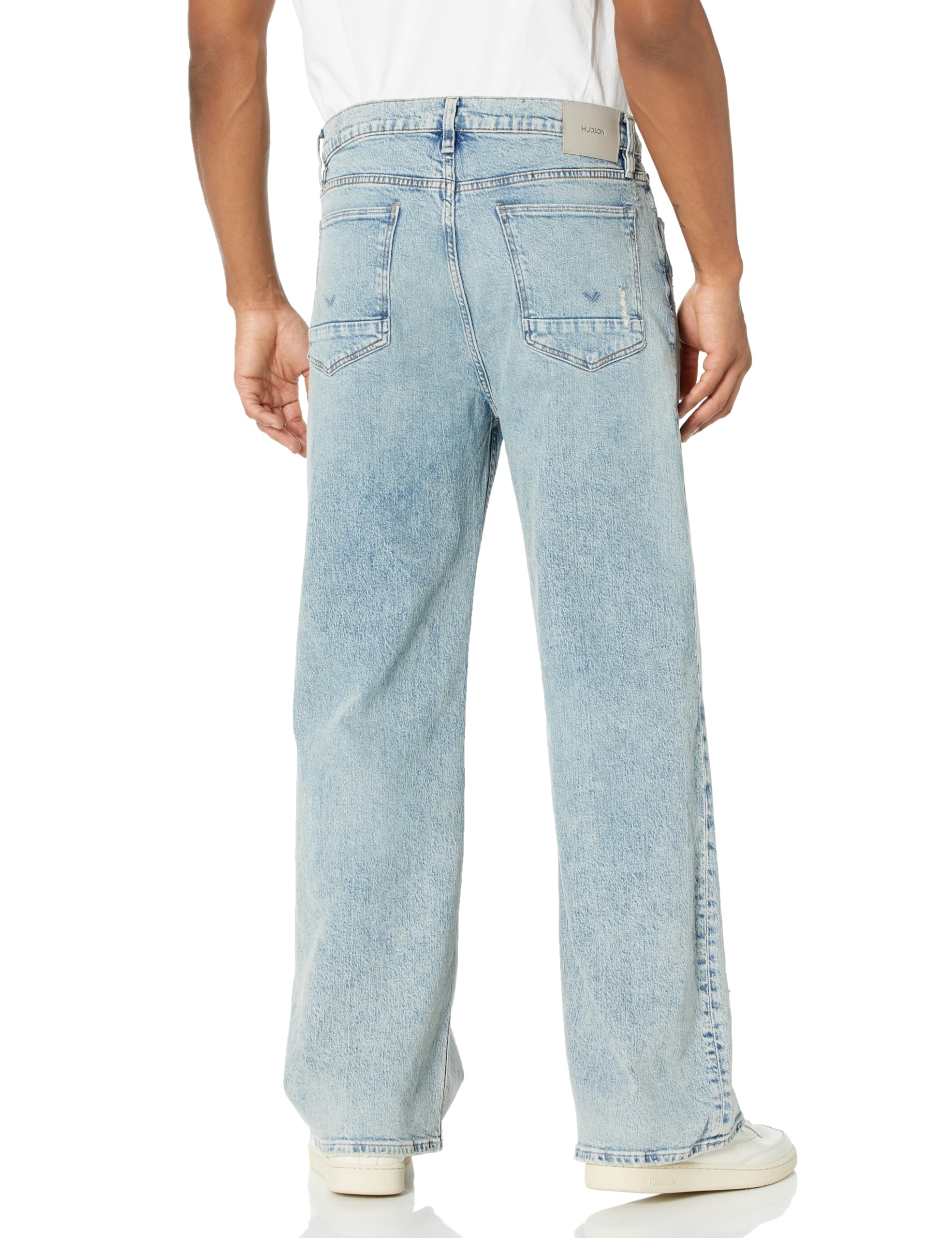 HUDSON Men's Wide Leg Jeans - Comfortable Stretch Denim Pants for Casual Wear | Perfect for Everyday Outfits and Relaxed Style
