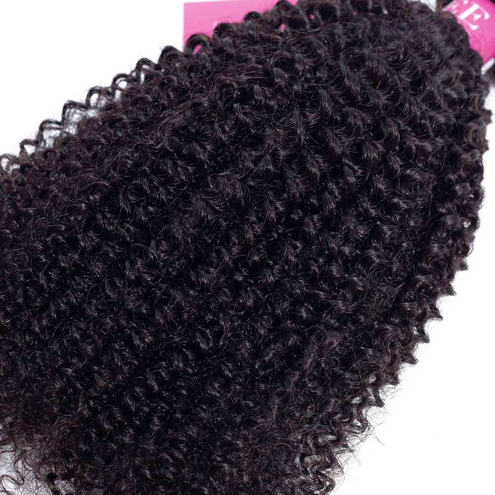 ISEE 100% Virgin Malaysian Deep Curly Jerry Curly Human Hair Extensions - 3 Bundles (26/26/26 Inch) | Unprocessed Natural Black Hair | Safe for Coloring & Styling | Perfect for Daily Wear, Special Occasions & Salon Styling