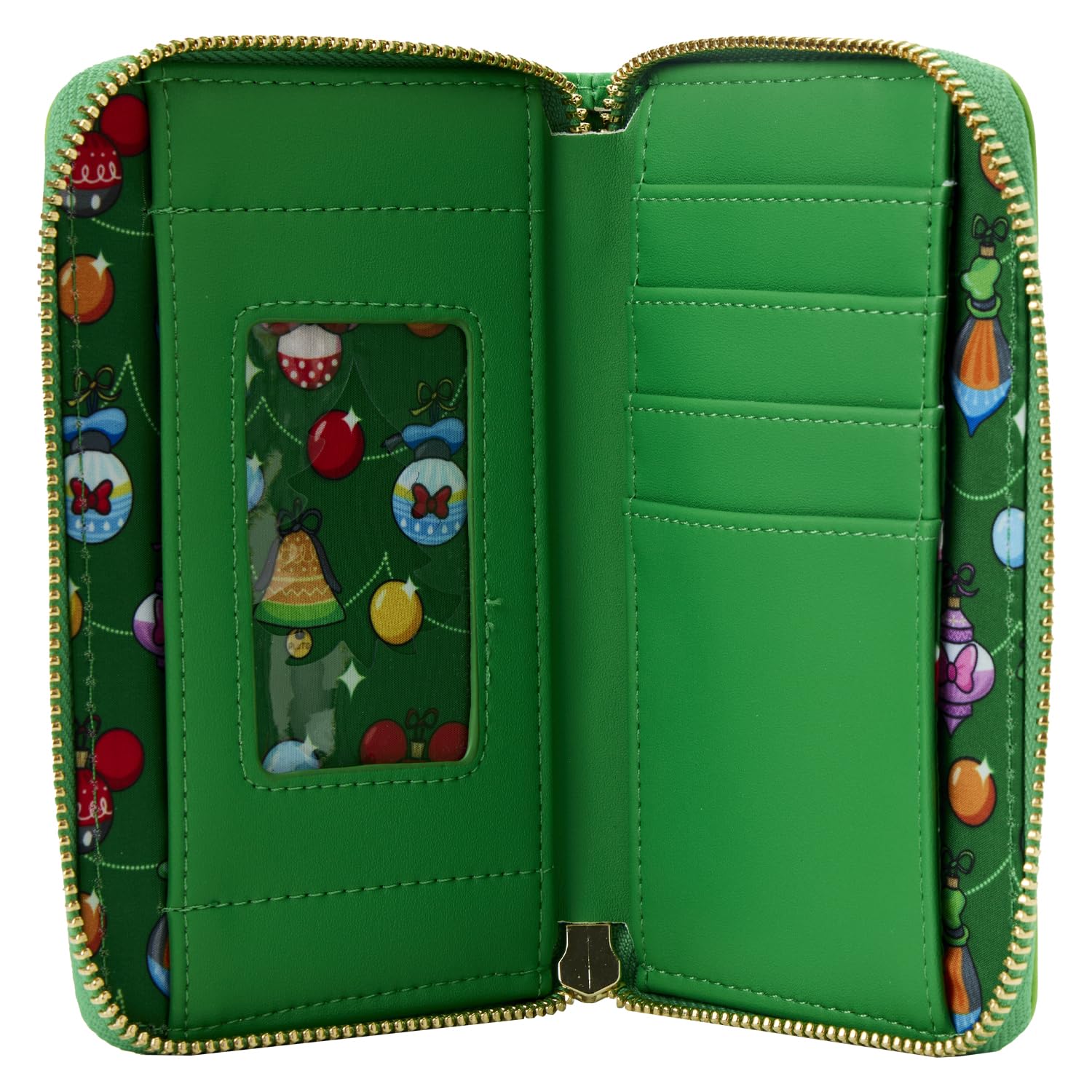 Loungefly Disney Chip and Dale Ornaments Zip Around Wallet - Cute Cartoon Character Wallet for Disney Fans, Perfect for Collectors, Theme Parks, and Everyday Use