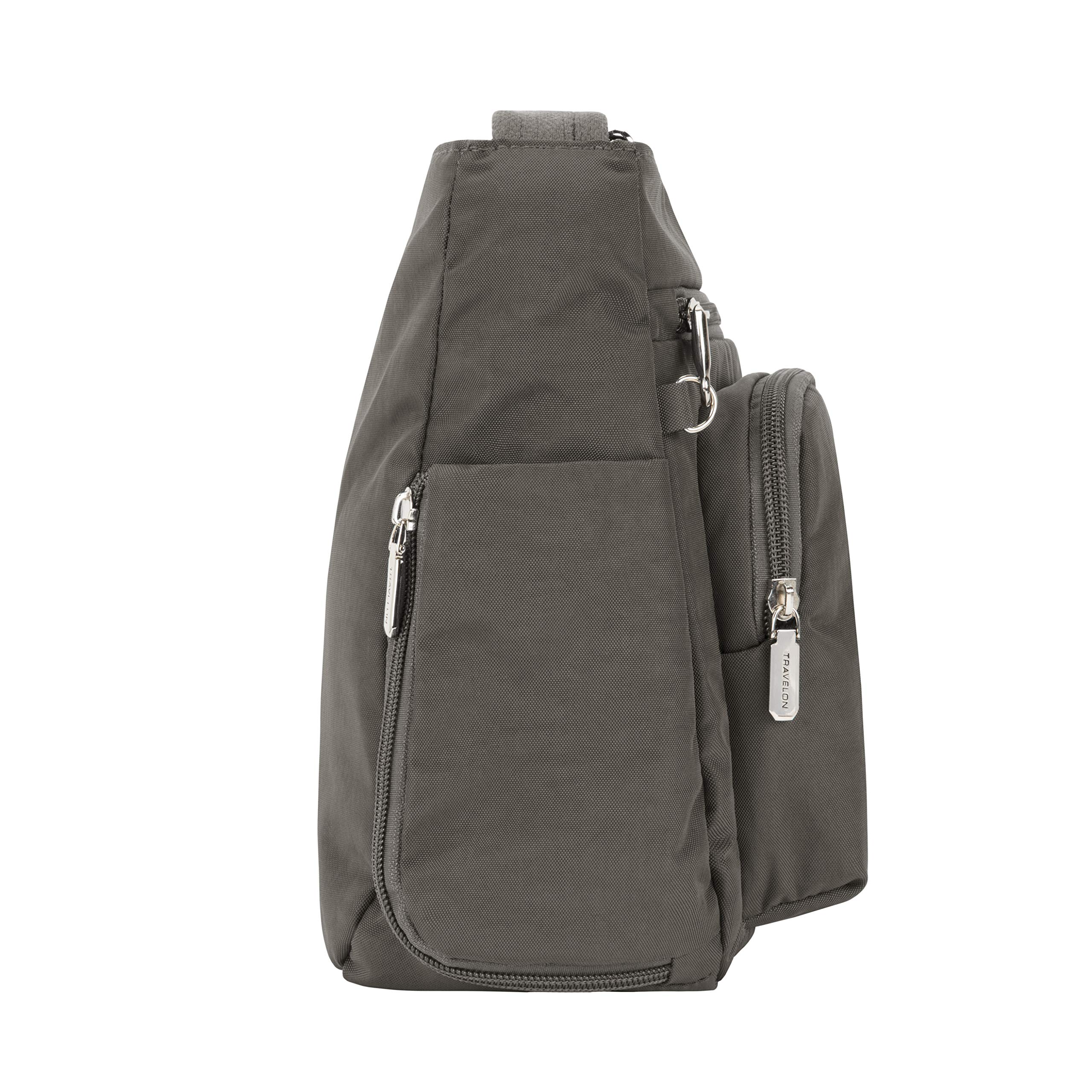 Travelon Anti-Theft Crossbody Bag with RFID Blocking & Patch Pockets - Secure Hands-Free Purse for Travel, Commuting & Daily Use