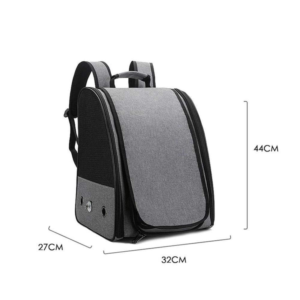 Portable Bird Carrier Backpack - Travel Cage with Perch for Small Birds, Parrots & Crested Birds (2-Pack, Black) - Perfect for Air Travel, Vet Visits & Outdoor Adventures