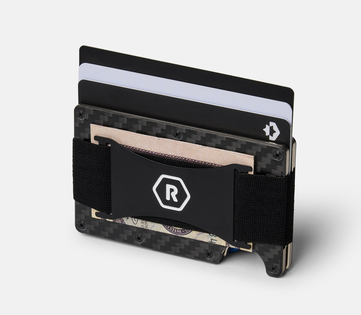 Ridge Wallet Monaco White Carbon Fiber Slim Minimalist RFID Blocking Front Pocket Wallet for Men - Perfect for Everyday Carry, Travel & Gifts