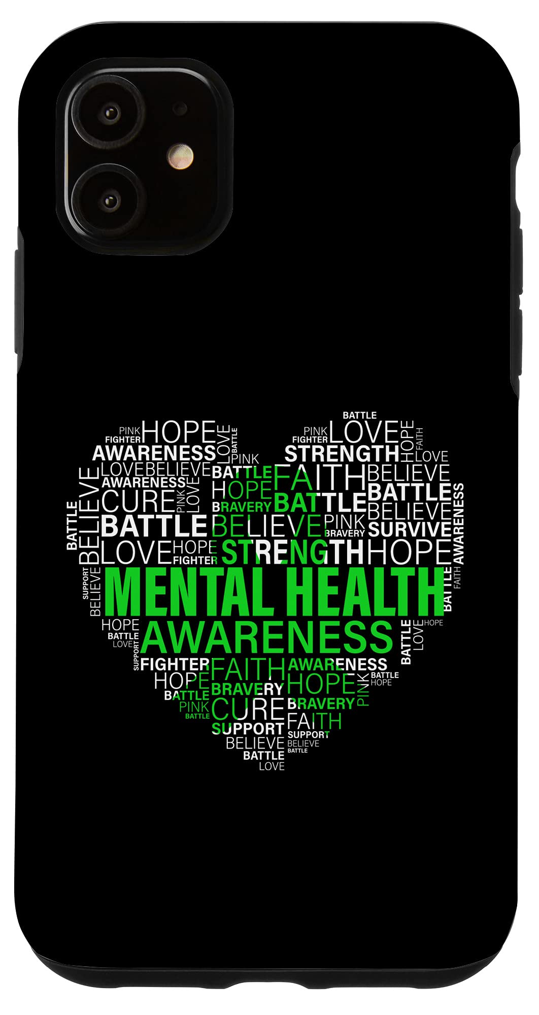 iPhone 11 Mental Health Warrior Case - Support & Hope for Daily Use