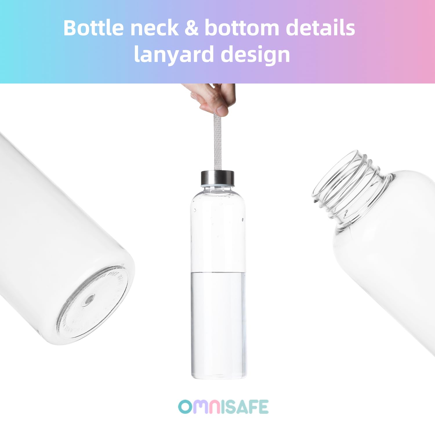 27 oz Clear Plastic Water Bottles with Lids - BPA Free, Leak Proof, Reusable & Eco Friendly Water Bottle Set (4 Pack) with Cleaning Brush - Perfect for Refrigerator Storage, Gym, Office & Outdoor Activities