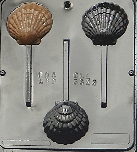 Premium Sea Shell Lollipop & Chocolate Candy Mold Set 3322 - DIY Candy Making for Parties, Weddings, Beach Themes & Holiday Treats