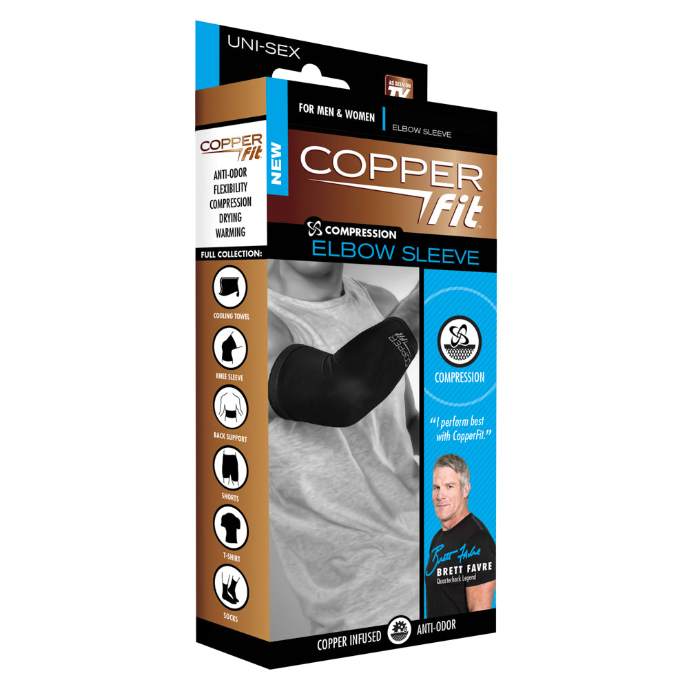 Copper Fit Compression Sleeves for Knee & Elbow Support - Pain Relief & Joint Stability for Men & Women - Perfect for Running, Workouts & Arthritis Relief