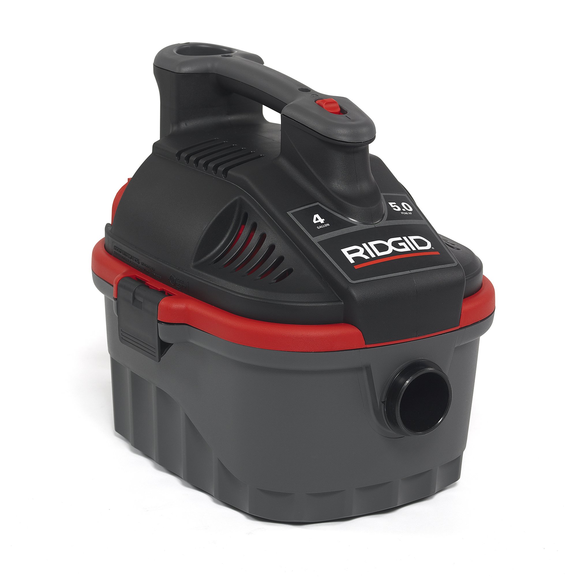 RIDGID 4000RV 12-Gallon Wet/Dry Vacuum with Workshop Accessory Kit - Powerful Shop Vac for Garage, Basement & Construction Site Cleaning