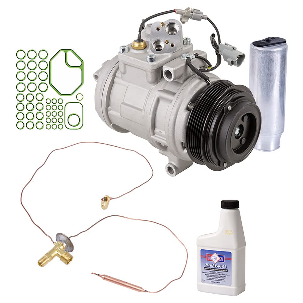 New AC Compressor with A/C Repair Kit for Lexus LS400 1990-1992 | 60-82096RK | BuyAutoParts | Perfect for Summer Cooling & Auto AC System Repair