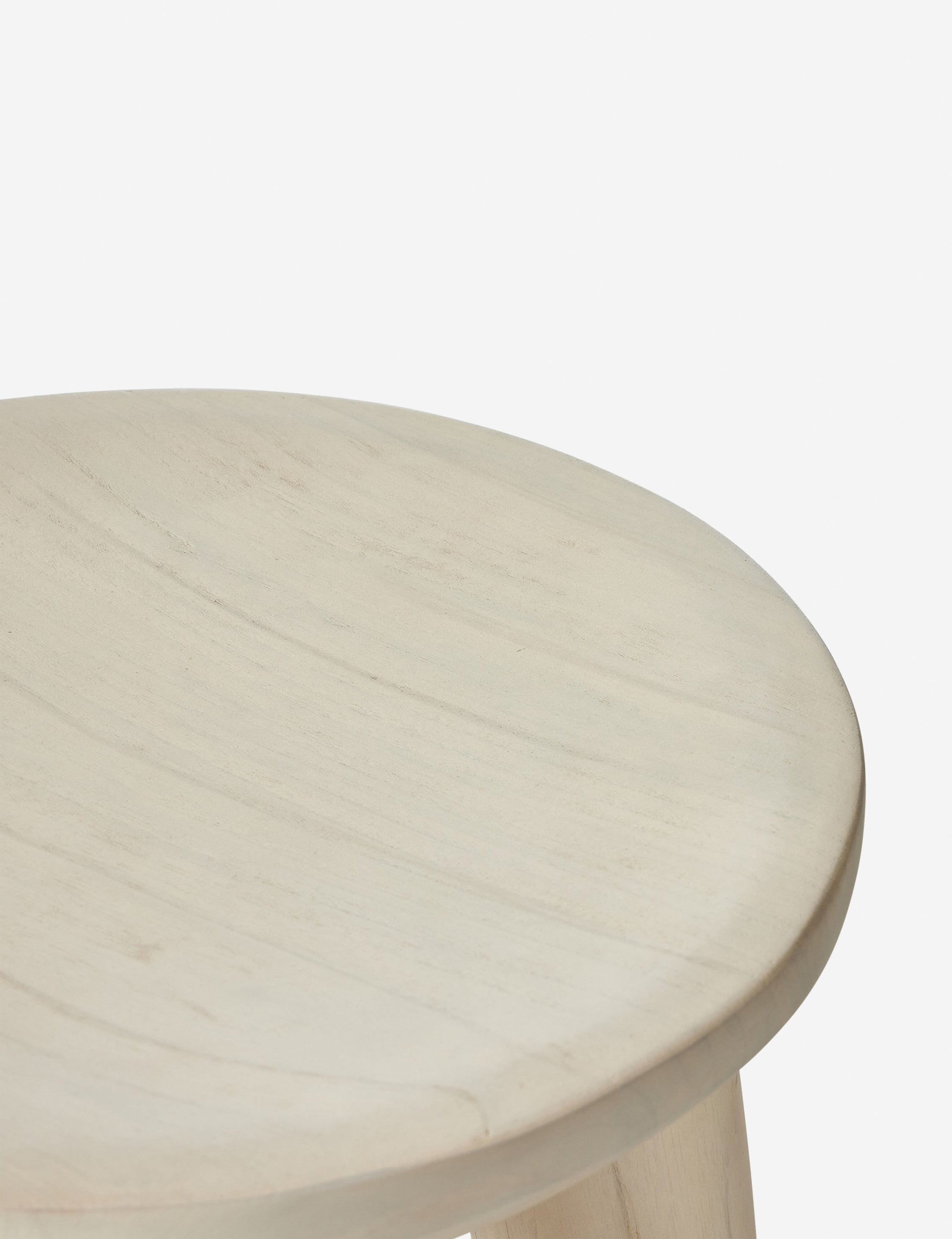 Clarabelle Round Indoor/Outdoor Stool - Durable Weather-Resistant Patio & Garden Seating - Perfect for Poolside, Deck, or Indoor Decor