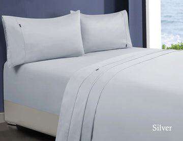Luxury 1000 Thread Count Egyptian Cotton Sheet Set - King Size, Silver Gray - Ultra Soft & Breathable for Bedroom Comfort
