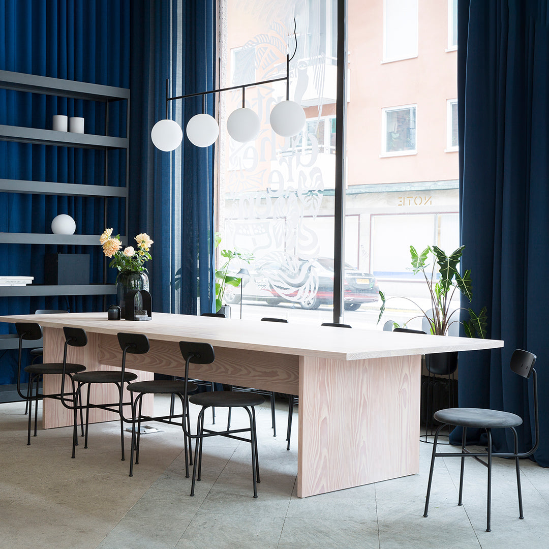 Afteroom Modern Dining Chair - Upholstered Seat with Wooden Legs - Perfect for Kitchen, Dining Room & Office Workspace