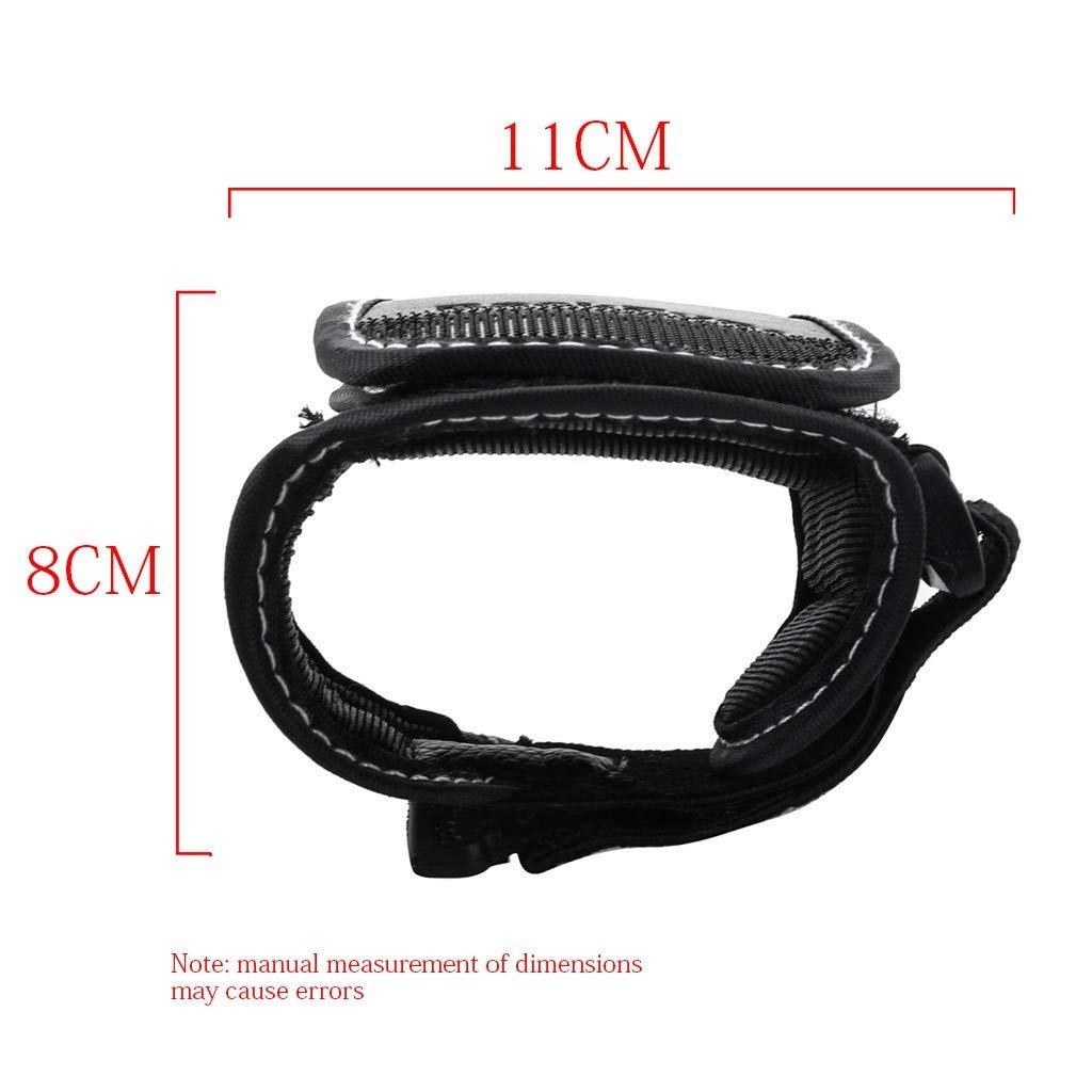 Kariwell Bike Rear View Mirror - Adjustable Cycling Arm Wrist Strap Safety Mirror for Road, Mountain & Commuter Bikes - Perfect for Urban Commuting & Outdoor Adventures