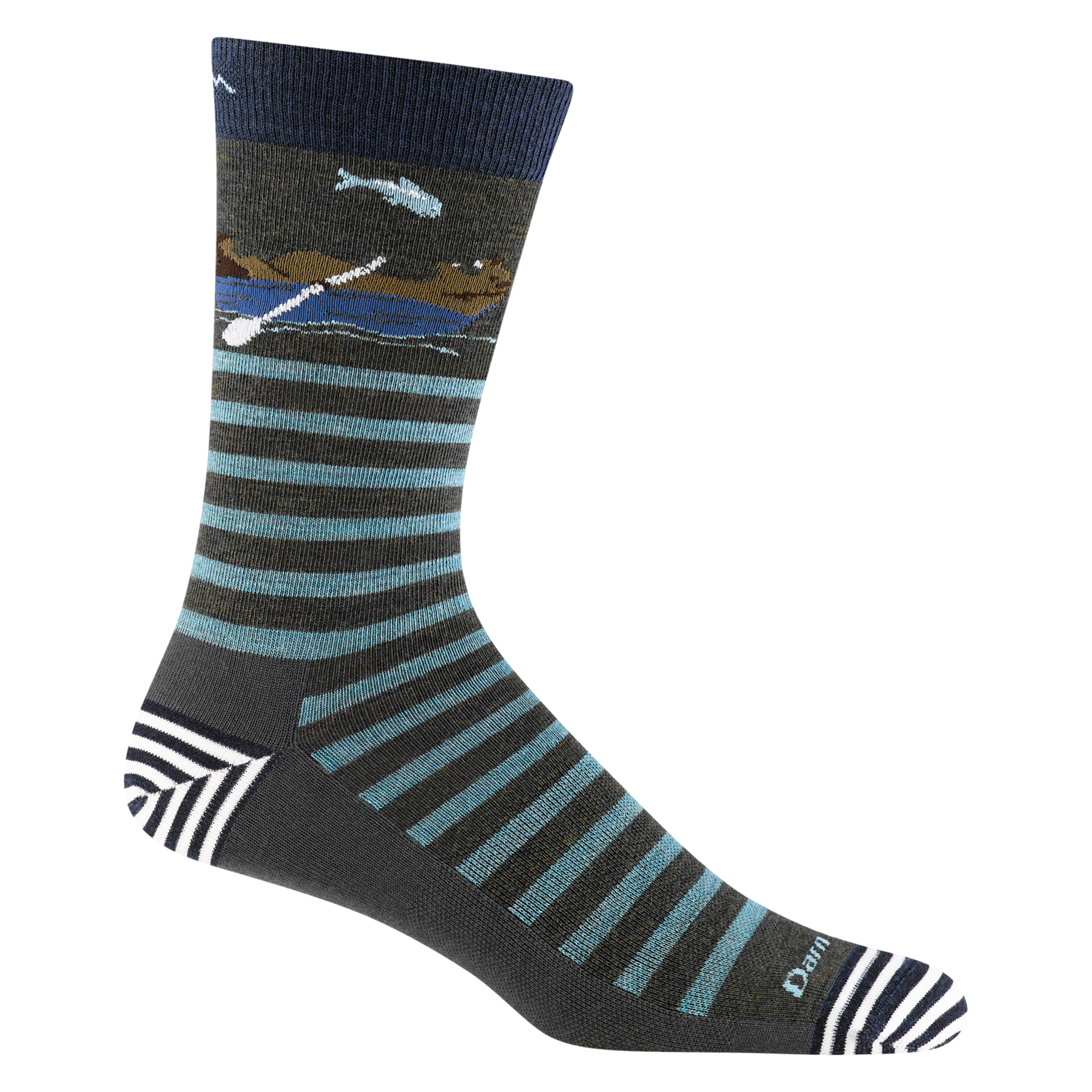 Darn Tough 6066 Animal Haus Crew Lightweight Merino Wool Socks for Men - Hiking, Running & Outdoor Activities