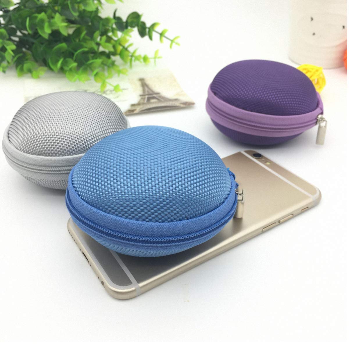 5-Piece Portable Electronic Organizer Pouch - Cable Storage Box for Chargers, Earphones & Data Cables | Compact Travel Accessory for Office, Home & On-the-Go Use