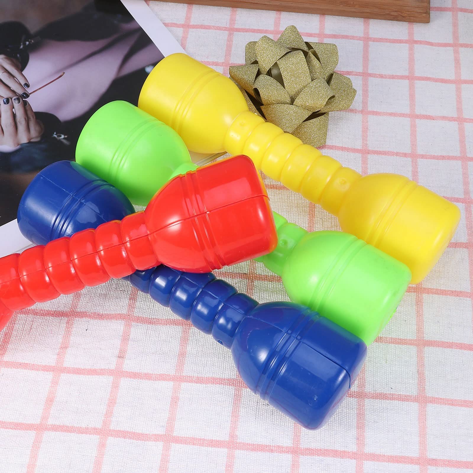 CHDWEY Adjustable Dumbbell Set - 10LB Plastic Dumbbells for Home Gym, Strength Training & Fitness Workouts (Blue) - Perfect for Weight Lifting, Muscle Building & Beginner Exercise Routines