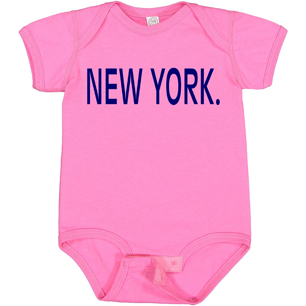 Inktastic New York in Blue Text Baby Bodysuit - Soft Cotton Onesie for Infants & Toddlers - Perfect for Everyday Wear, Photo Shoots & Gifts