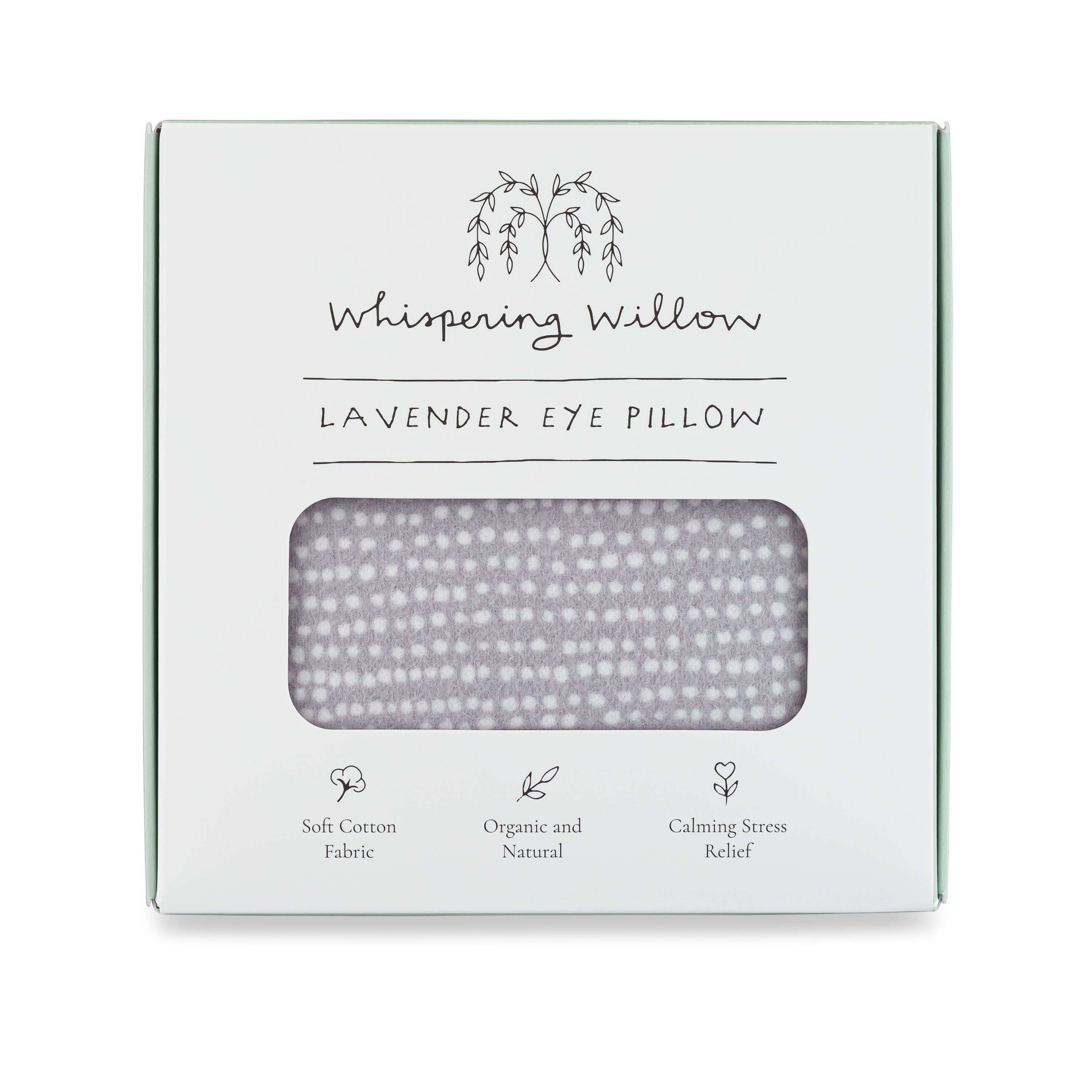Tranquil Gray Lavender Eye Pillow for Sleep & Relaxation - Soothing Aromatherapy Eye Mask for Stress Relief, Meditation & Spa Use