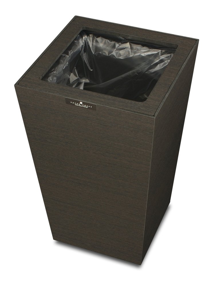 Bosk Dust Box Square M - Brown Wooden Storage Box for Home Office Organization | Perfect for Storing Stationery, Jewelry & Small Items