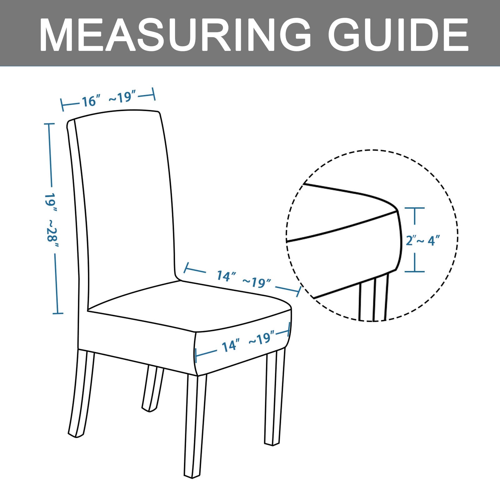 Premium Suede Dining Room Chair Covers - 4-Pack Stretch Velvet Slipcovers for High Back Chairs | Soft, Washable & Removable Seat Protectors | Elegant Black | Perfect for Formal Dining, Weddings & Home Decor