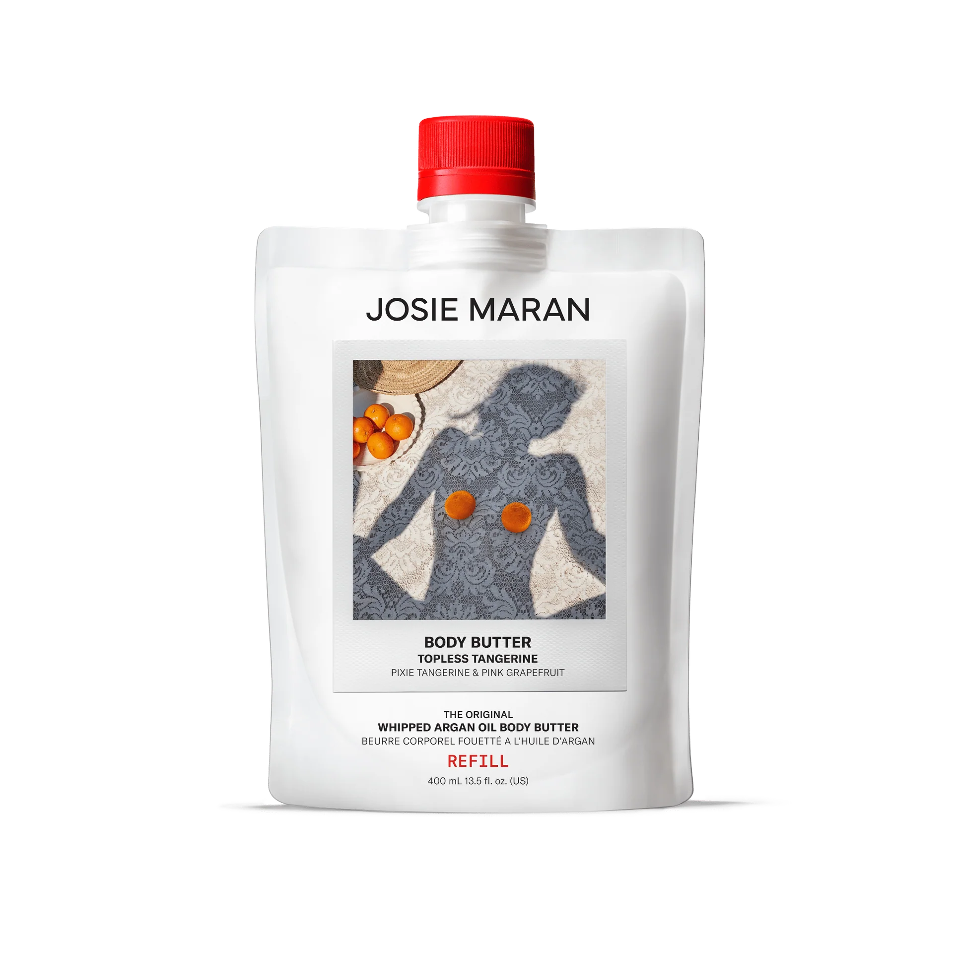 Josie Maran Whipped Argan Oil Body Butter - Ultra Hydrating Moisturizing Cream for Dry Skin, Natural & Organic Skincare - Perfect for Daily Use, After Shower & Nighttime Routine