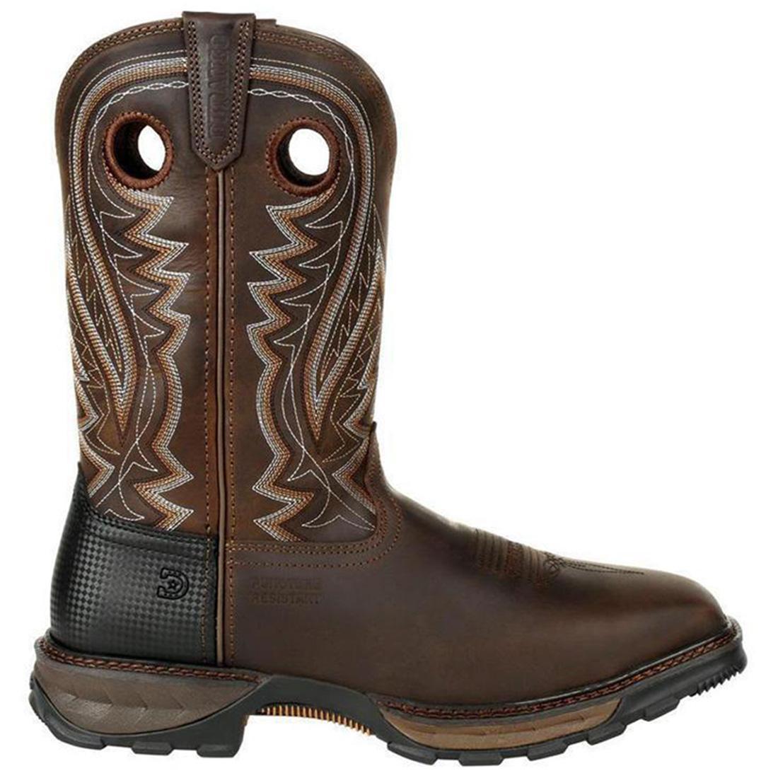 Maverick XP Steel Toe Puncture Resistant Western Work Boots for Men - Durable Safety Shoes for Construction, Ranch & Outdoor Work