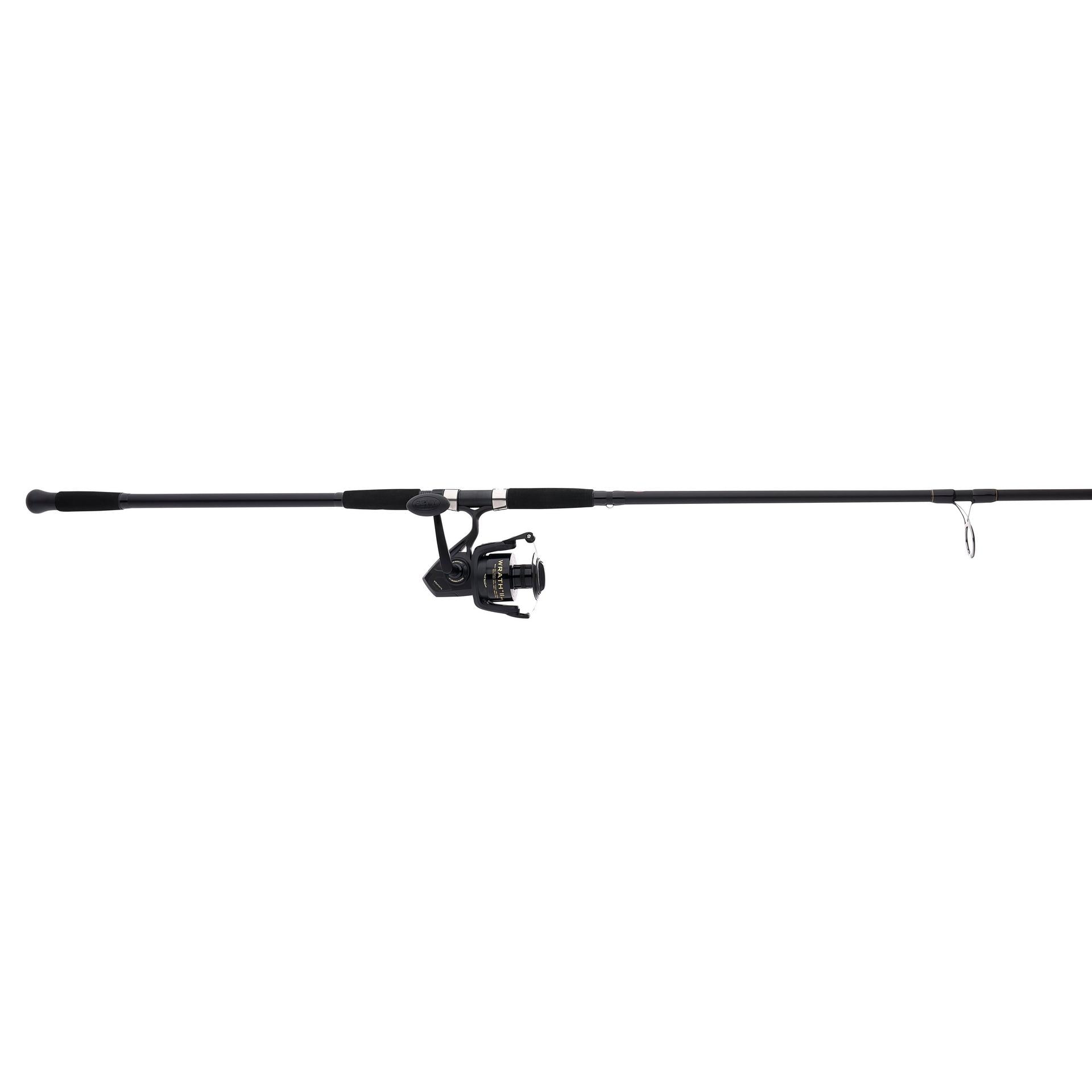 Wrath™ II Spinning Rod and Reel Combo - Premium Fishing Gear for Freshwater & Saltwater Anglers - Perfect for Bass, Trout, and Saltwater Fishing Adventures