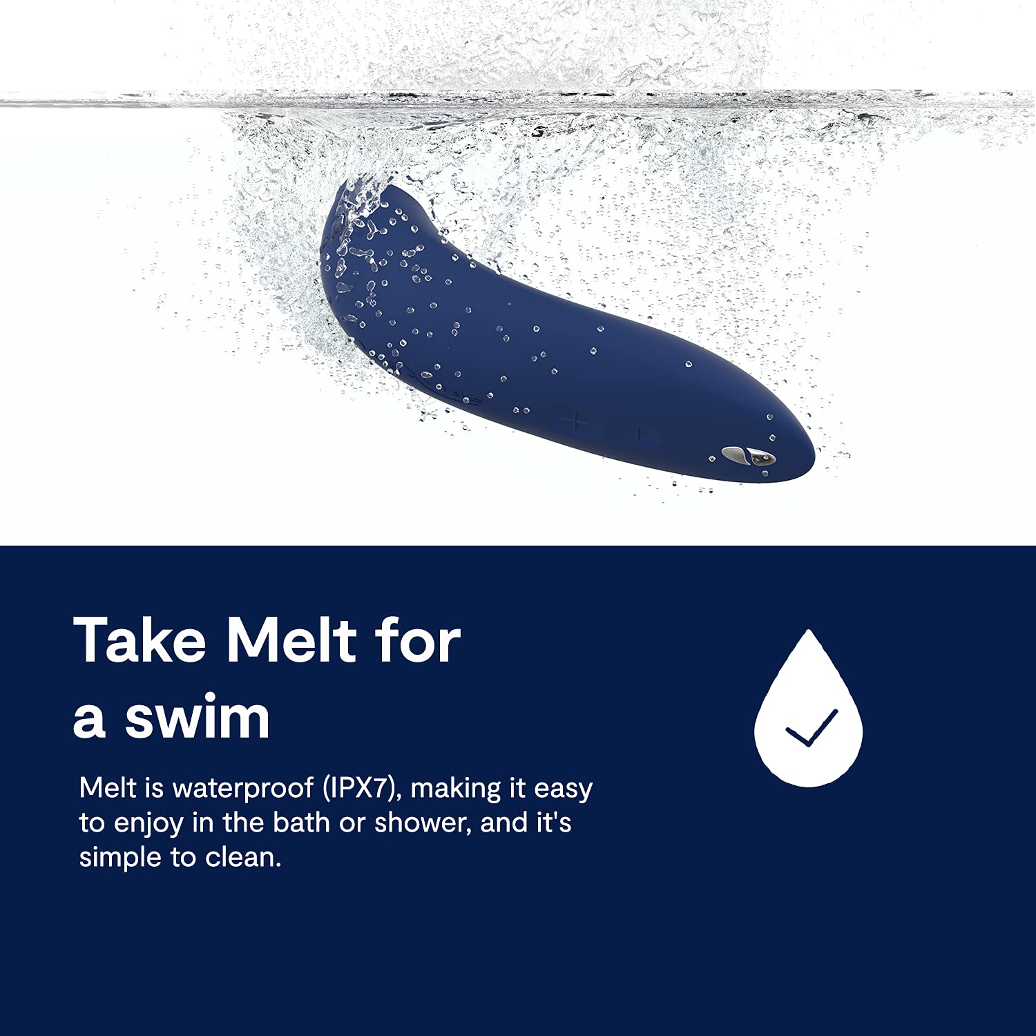 We-Vibe Melt Clitoral Stimulator - App Controlled Clit Sucker Vibrator for Women & Couples, 12 Intensity Levels, Long Distance Play, Waterproof Adult Sex Toy - Perfect for Solo Play & Couples Intimacy (Blue)