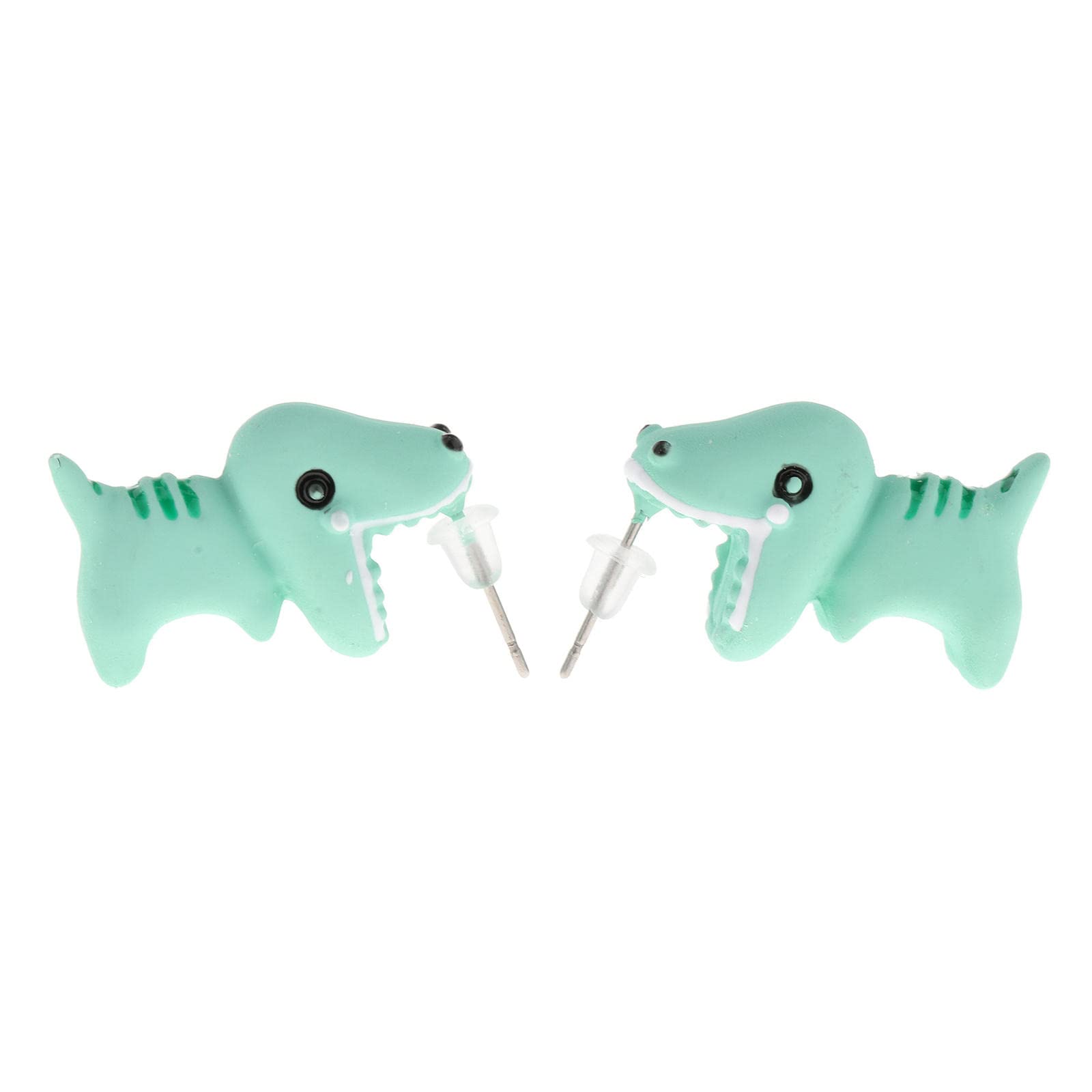 Harilla 1 Pair Zinc Alloy Cartoon Animal Bite Earrings - Cute Stud Earrings for Women, Unique Animal Jewelry Gift for Her - Perfect for Casual Wear, Parties & Everyday Fashion Accessories
