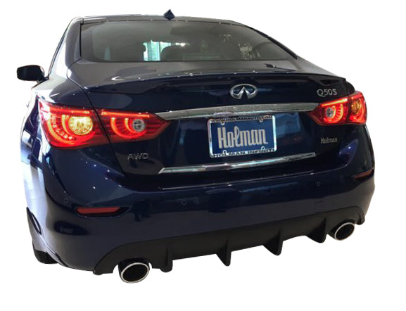 2014-2017 Infiniti Q50 Rear Diffuser Unpainted - KB11222 - Perfect for Car Customization & Performance Upgrades